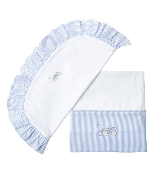 Theophile & Patachou Theophile & Patachou - Wieglaken + sloop - Lichtblauw - Classic Car