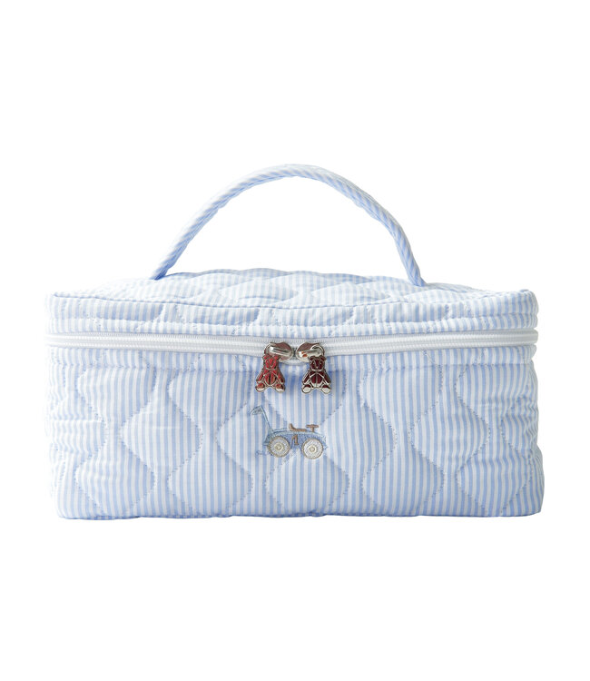 Theophile & Patachou Theophile & Patachou - Toilettas met 1 handvat - Gewatteerd - Lichtblauw - Classic Car