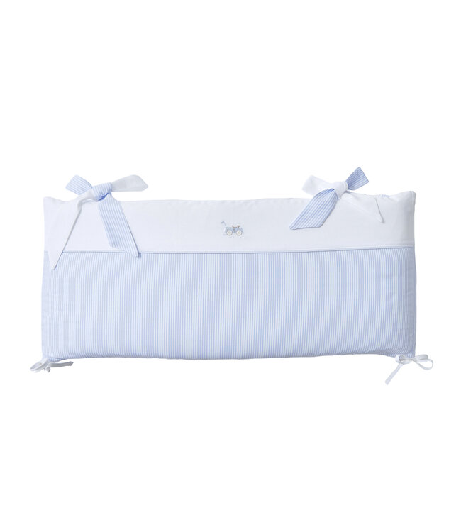 Theophile & Patachou Theophile & Patachou - Bedbeschermer 70cm - Lijnen (70x70x70cm) H: - Lichtblauw - Classic Car