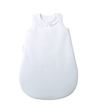 Theophile & Patachou Theophile & Patachou - Slaapzak 60cm kraag - Gewafeld - Wit/lichtbl - Classic Car