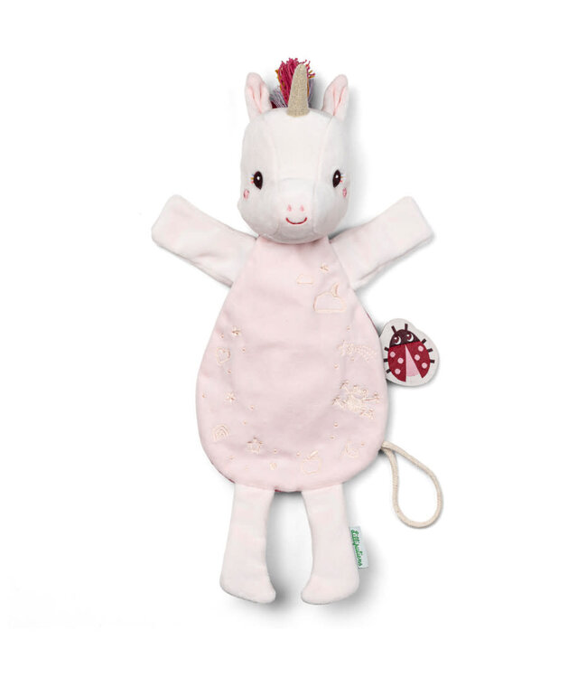 Lilliputiens Lilliputiens - Lena Handpop Knuffeldoek Fosforescerend