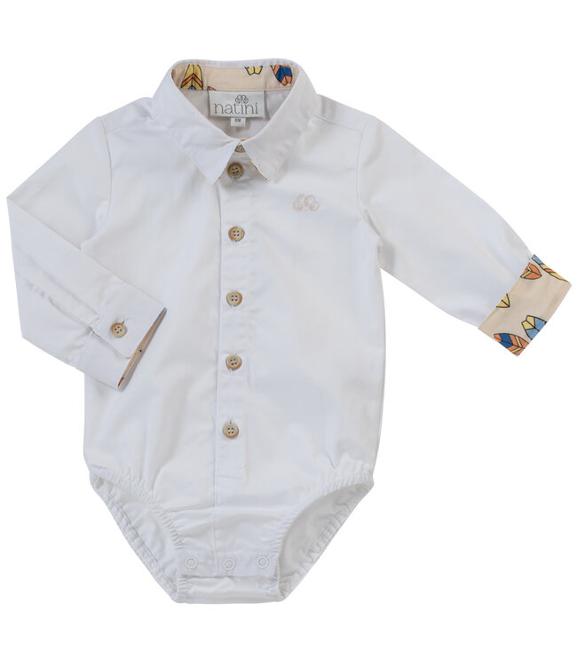 Natini Natini - Bodyshirt Surfboard - white