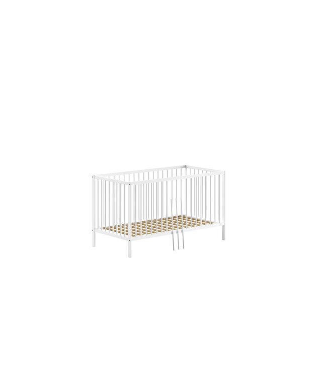 JAXX Jaxx - Dino Babybed 70X140 Wit (Lattenbodem Inbegrepen)