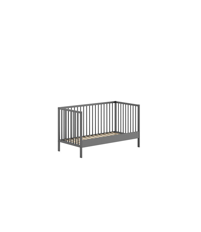 JAXX Jaxx - Dino Babybed 70X140 Antraciet (Lattenbodem Inbegrepen)