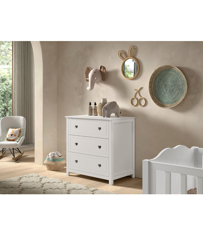 JAXX Jaxx - Amori Commode 3 Laden Wit