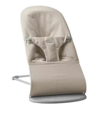 Babybjorn BabyBjörn - Wipstoeltje Bliss  - Geweven Mélange Lichtbeige