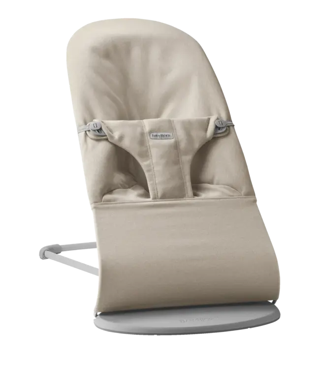 Babybjorn BabyBjörn - Wipstoeltje Bliss  - Geweven Mélange Lichtbeige