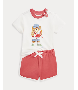 Ralph Lauren Ralph Lauren - Katoenen T-shirt met Polo Bear en short