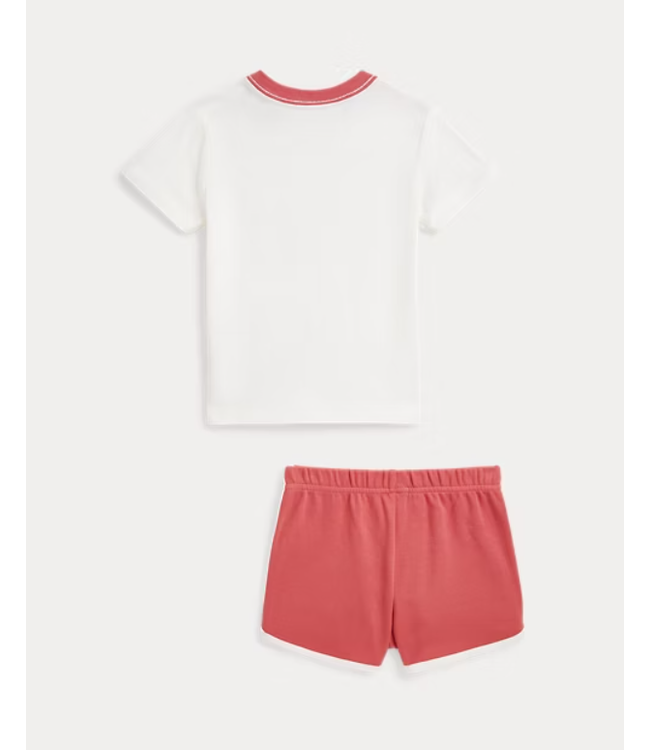 Ralph Lauren Ralph Lauren - Katoenen T-shirt met Polo Bear en short