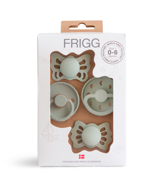 Frigg Frigg - Baby’S First Pacifier Pack - T1 Sage - Moonlight Sailing