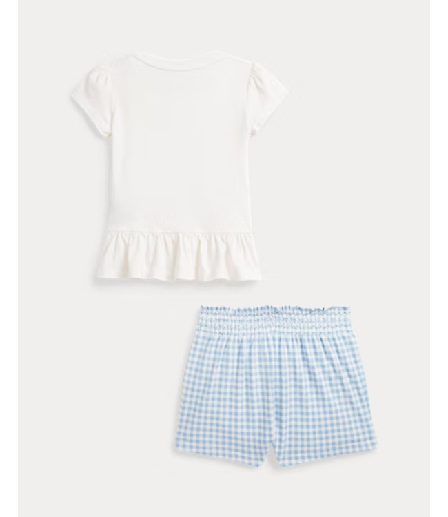 Ralph Lauren Ralph Lauren - Katoenen Polo Bear T-shirt en bloomer