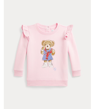 Ralph Lauren Ralph Lauren - Fleece trui met Polo Bear - Bath pink