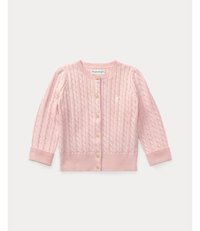Ralph Lauren Ralph Lauren - Katoenen vest met minikabels - Roze