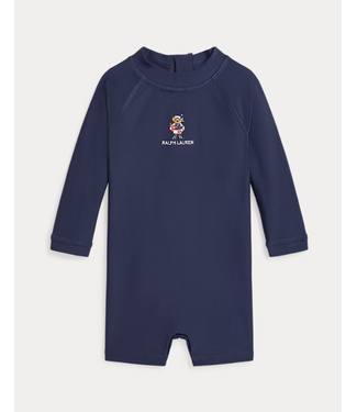 Ralph Lauren Ralph Lauren - Rash guard tuinbroek met Polo Bear - Newport navy