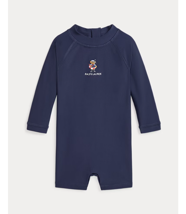 Ralph Lauren Ralph Lauren - Rash guard tuinbroek met Polo Bear - Newport navy