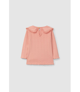 Snug Snug - Tshirt met lange mouwen ajours - perzik