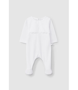 Laranjinha Laranjinha - Romper - Wit geborduurd