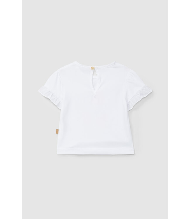 Laranjinha Laranjinha - Tshirt aardbei - wit