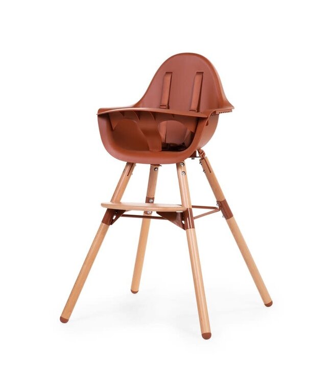 Childhome Childhome - Evolu 2 Kinderstoel - Verstelbaar In Hoogte (50-75 Cm/*90 Cm) - Naturel Roest