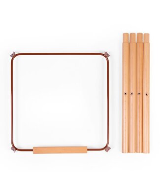 Childhome Childhome - Evolu Extra Set Lange Poten + Voetsteun - Hout - Roest