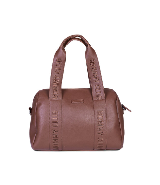 Childhome Childhome - MOMMY CLUB VERZORGINGSTAS - SIGNATURE - SIMILE LEDER - DONKER BRUIN