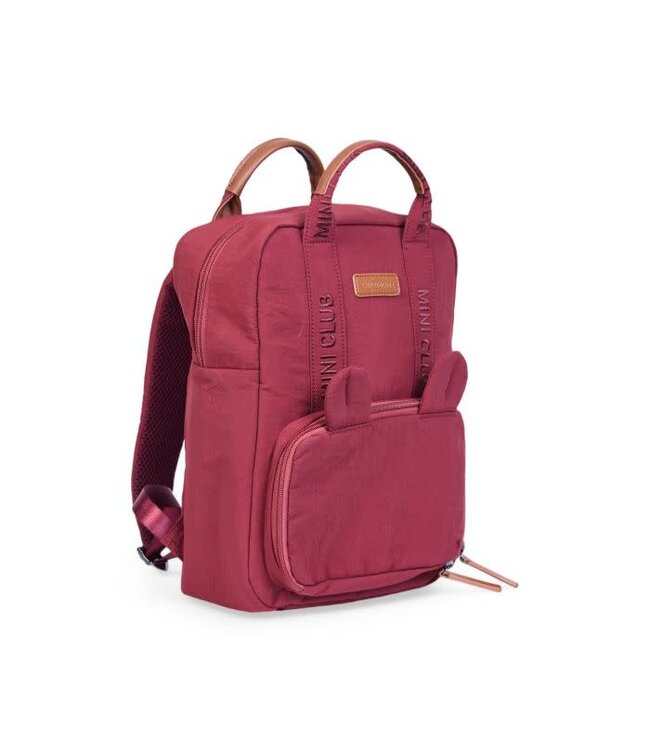 Childhome Childhome - MINI CLUB KINDERRUGZAK - SIGNATURE URBAN BUGUNDY