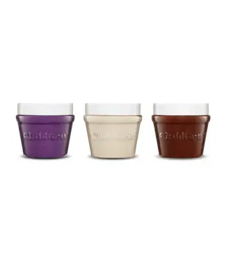 Childgen Childgen - Play Dough Jar 3 Pcs - Purple - White - Brown