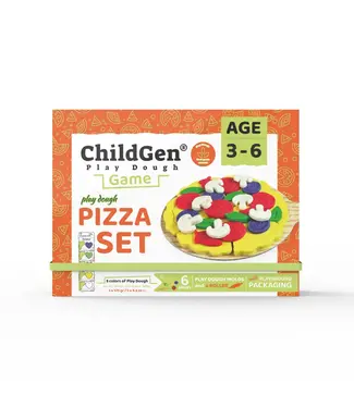 Childgen Childgen - Play Dough Games - Pizza Set - Multicolor