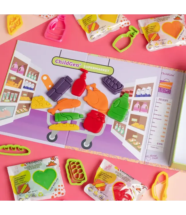 Childgen Childgen - Play Dough Games - Super Market - Multicolor