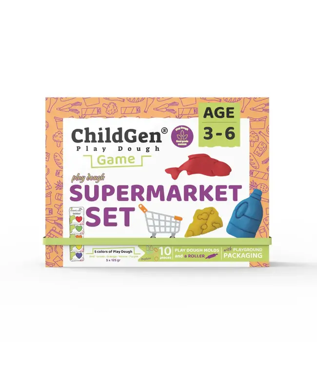 Childgen Childgen - Play Dough Games - Super Market - Multicolor