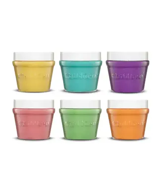 Childgen Childgen - Play Dough Jar 6 Pcs - Pastel Set - Blue - Pink - Yellow - Green - Purple - Orange