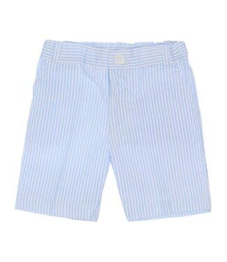 Malvi Malvi - Seersucker stripes boy bermuda - Darkblue
