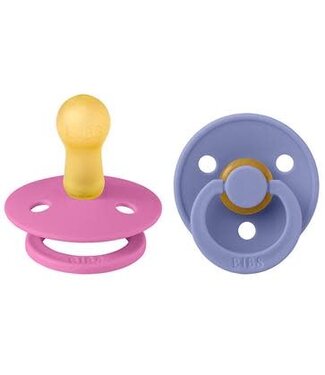 Bibs Bibs - Fopspeen Natuurrubber - Blister Bubblegum/Peri - T1