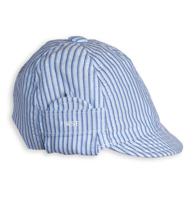 First First - Cap FIRST Azurro striped