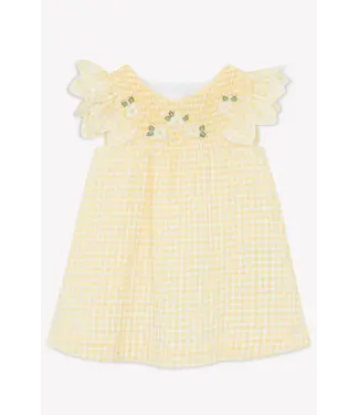 Tartine et Chocolat Tartine et Chocolat - Jurk Vichy Geel
