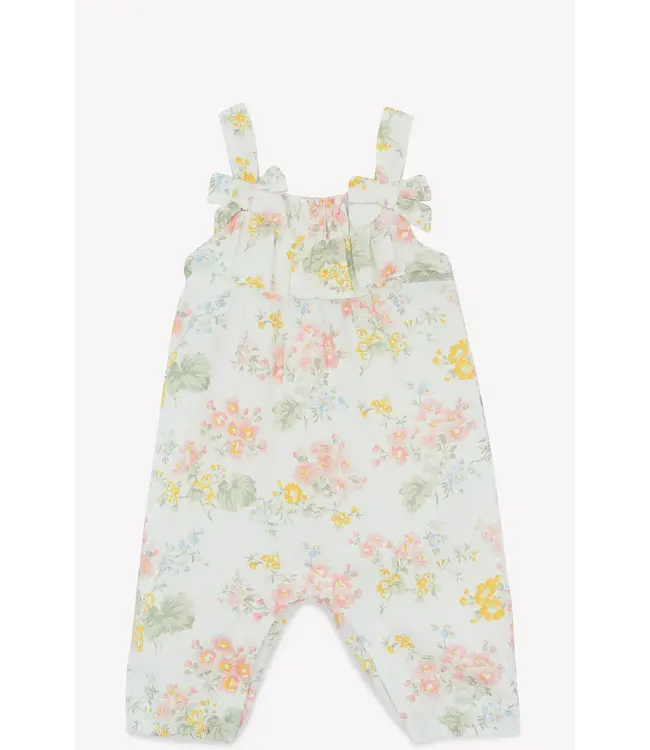 Tartine et Chocolat Tartine et chocolat - Jumpsuit ecru linnen flowers