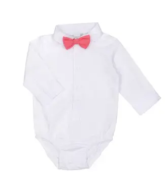 Natini Natini - Bodyshirt Pierrot Bow Pink - White