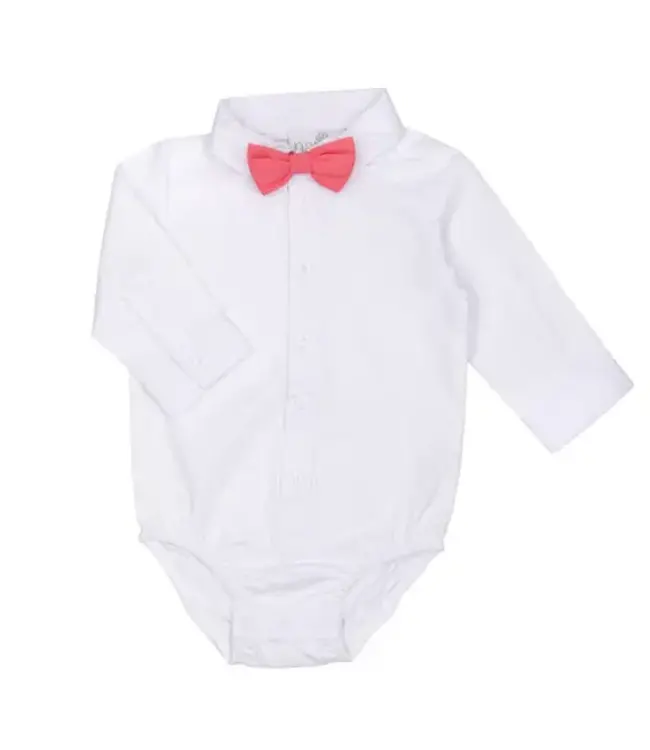 Natini Natini - Bodyshirt Pierrot Bow Pink - White