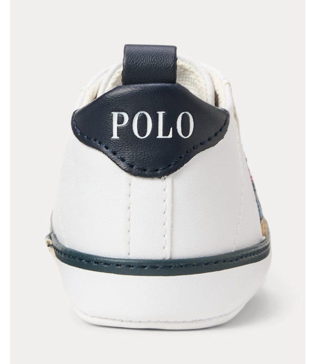 Ralph Lauren Ralph Lauren - Quilton Polo Bear Faux-Leather Sneaker