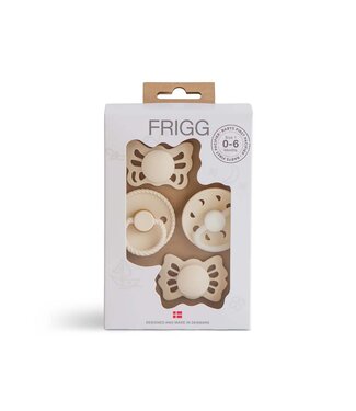 Frigg Frigg - Baby’s First Pacifier Pack - T1 Cream Moonlight Sailing