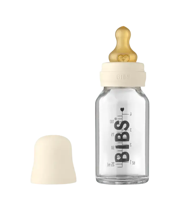 Bibs Bibs - Baby Glass Bottle Complete Set - Ivory