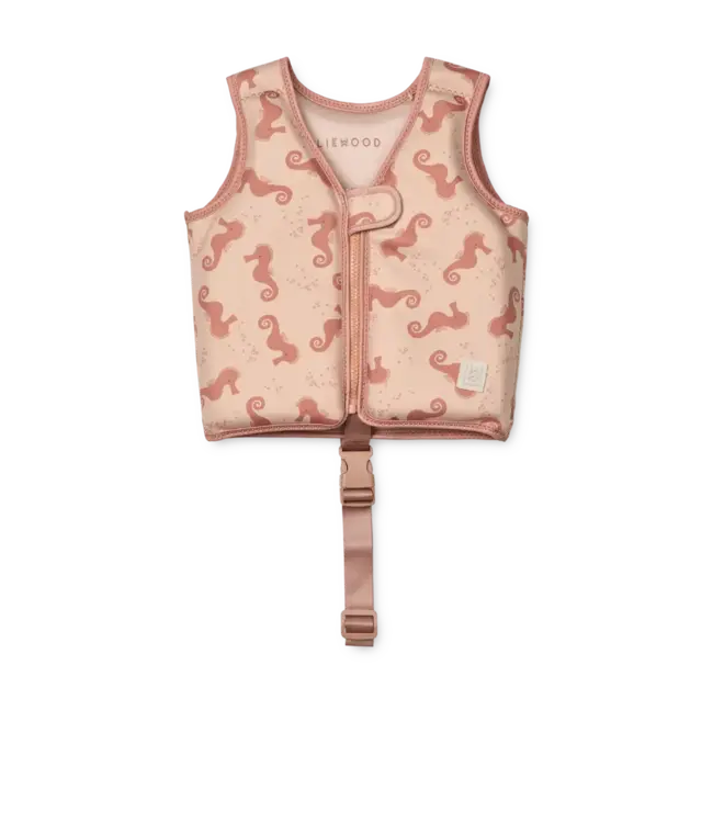 Liewood Liewood - Dove Swim Vest - Seahorse / Apple blossom 15-19Kg