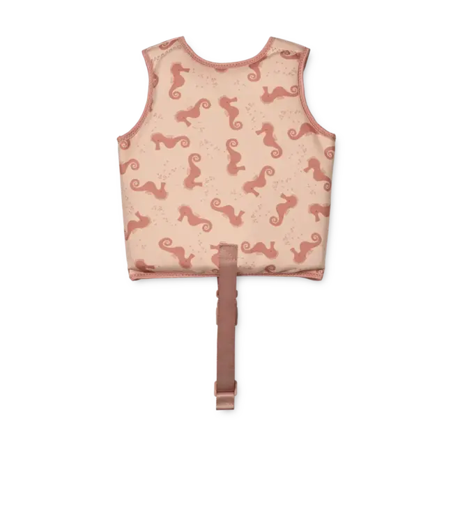 Liewood Liewood - Dove Swim Vest - Seahorse / Apple blossom 15-19Kg