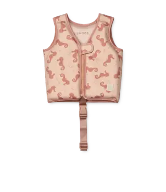 Liewood Liewood - Dove Swim Vest - Seahorse / Apple blossom 11-15Kg