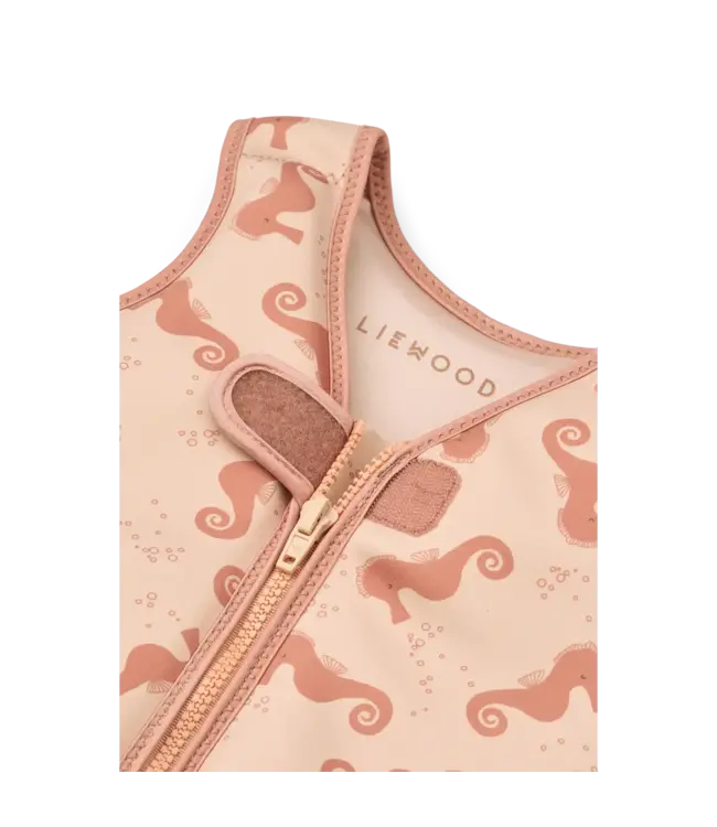 Liewood Liewood - Dove Swim Vest - Seahorse / Apple blossom 11-15Kg