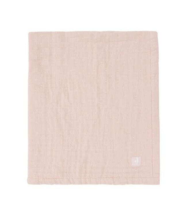 Jollein Jollein - Deken Hydrofiel 75x100cm Jacquard Wild Rose GOTS