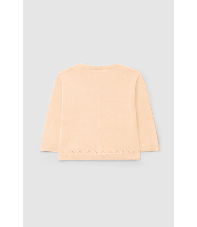 Laranjinha Laranjinha - Cardigan Ajour - Licht oranje