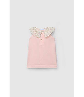 Laranjinha Laranjinha - Jurk met kraag - roze