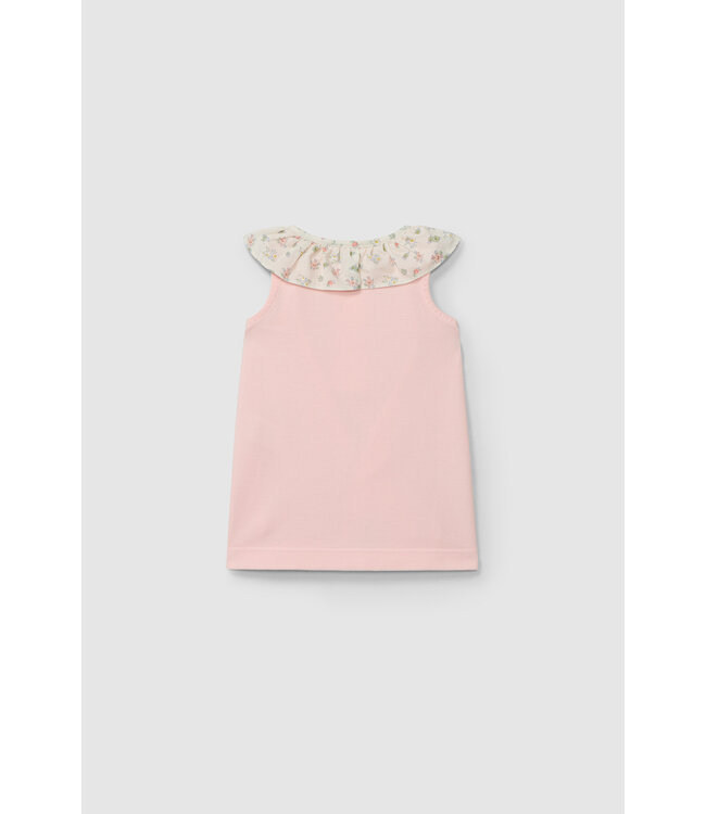 Laranjinha Laranjinha - Jurk met kraag - roze