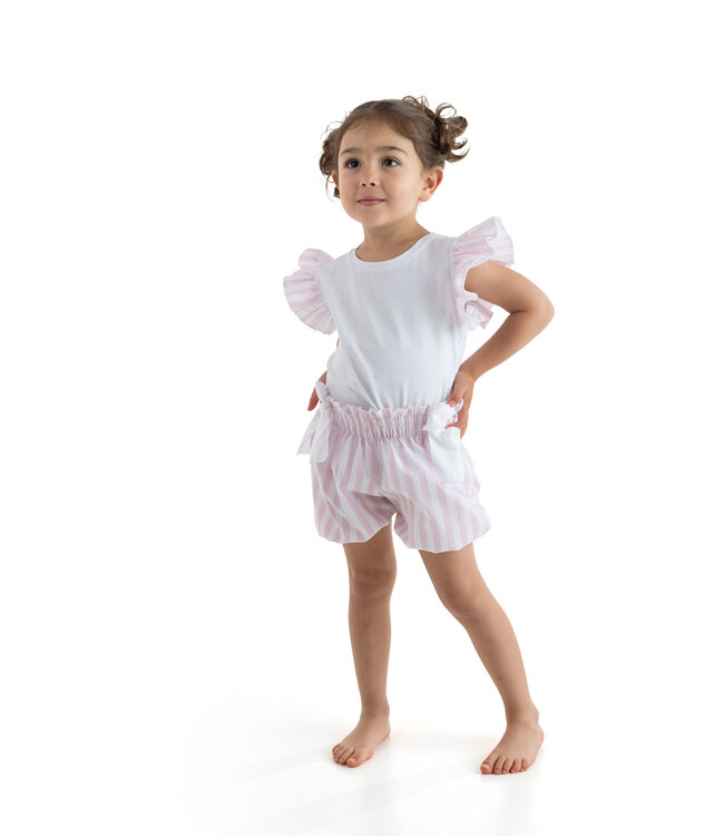 Meia Pata Meia Pata - Bubbly shorts - roze streep